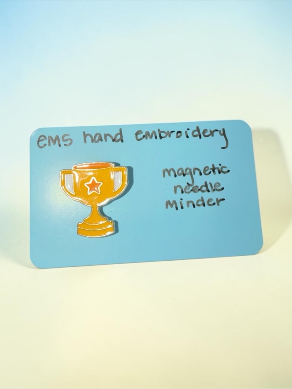 Gold Trophy Magnetic Needle Minder